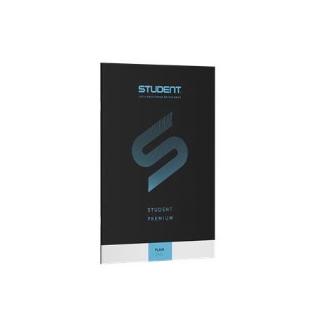 ICO Füzet, tűzött, A4, sima, 32 lap, ICO "Student Premium", "80-32", fekete