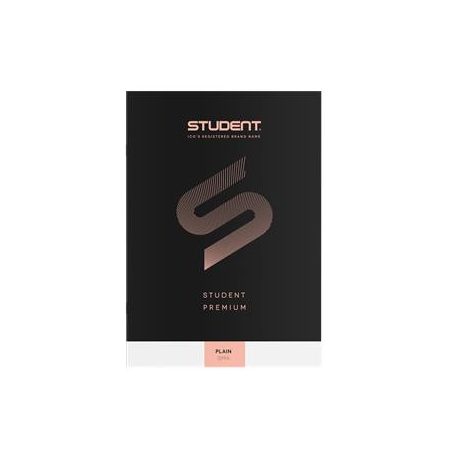 ICO Füzet, tűzött, A4, sima, 32 lap, ICO "Student Premium", "80-32", fekete