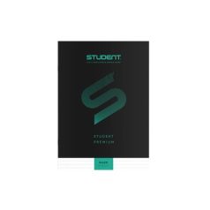   ICO Füzet, tűzött, A4, vonalas, 32 lap, ICO "Student Premium", "81-32", fekete