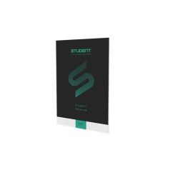   ICO Füzet, tűzött, A4, vonalas, 32 lap, ICO "Student Premium", "81-32", fekete