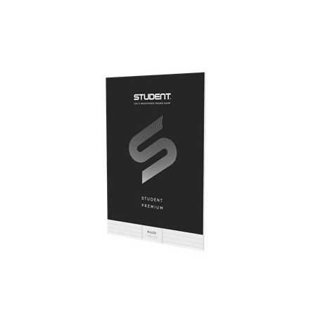 ICO Füzet, tűzött, A4, vonalas, 32 lap, ICO "Student Premium", "81-32", fekete