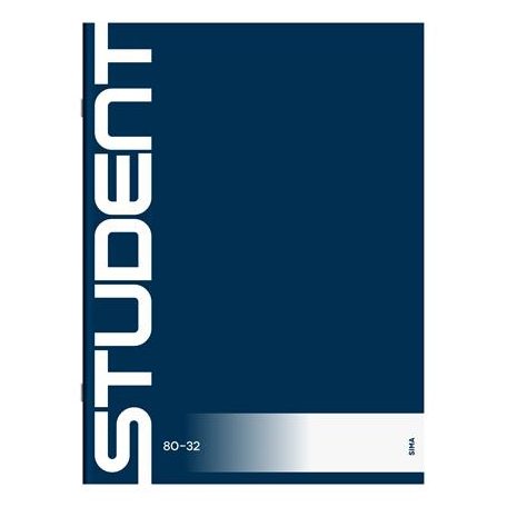 ICO Füzet, tűzött, A4, sima, 32 lap, ICO "Student", "80-32"