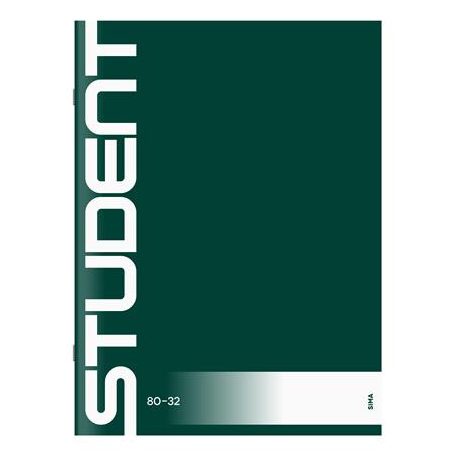 ICO Füzet, tűzött, A4, sima, 32 lap, ICO "Student", "80-32"