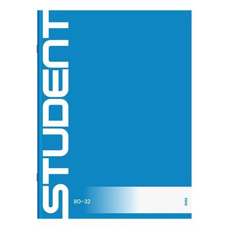 ICO Füzet, tűzött, A4, sima, 32 lap, ICO "Student", "80-32"