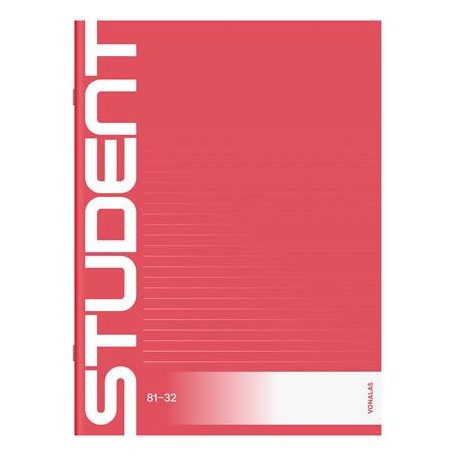 ICO Füzet, tűzött, A4, vonalas, 32 lap, ICO "Student", "81-32"