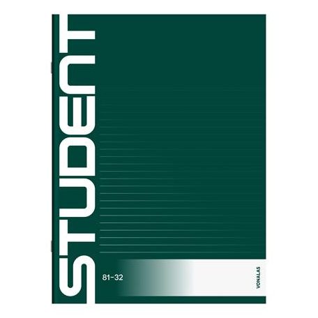 ICO Füzet, tűzött, A4, vonalas, 32 lap, ICO "Student", "81-32"