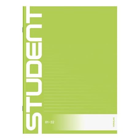 ICO Füzet, tűzött, A4, vonalas, 32 lap, ICO "Student", "81-32"