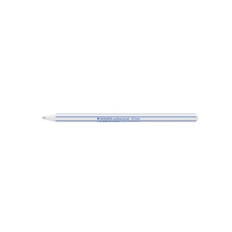 ICO Golyóstoll display, 0,7 mm, kupakos, antibakteriális, ICO "Signetta", kék
