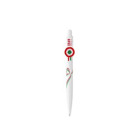 ICO Golyóstoll, 0,8 mm, nyomógombos, ICO, kokárdás