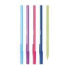 ICO Golyóstoll készlet, 0,7 mm, kupakos, 5 különböző testszín, ICO "Signetta Mix", kék