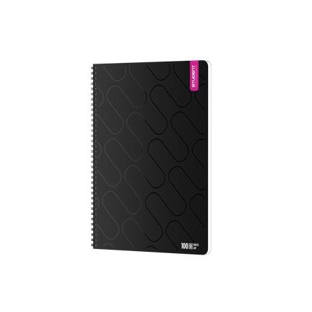 ICO Spirálfüzet, A4, négyzethálós, 100 lap, ICO "Student Premium", vegyes színek