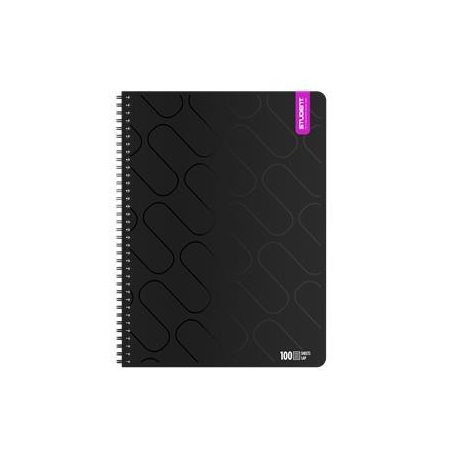 ICO Spirálfüzet, A4, vonalas, 100 lap, ICO "Student Premium", vegyes színek