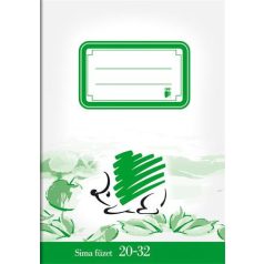   ICO Füzet, tűzött, A5, sima, 32 lap, ICO "Süni", "20-32"