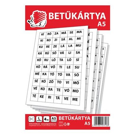 ICO Betűkártya, A5, ICO "Süni"