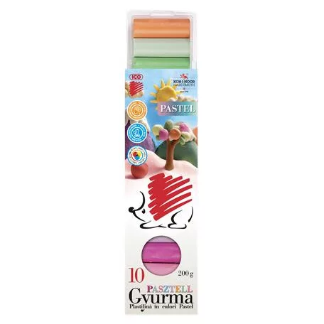 ICO Gyurma, 200 g, ICO "Süni", pasztell szín