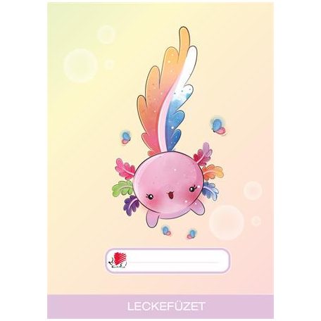 ICO Füzet, tűzött, A5, lecke, 32 lap, ICO "Süni", axolotl