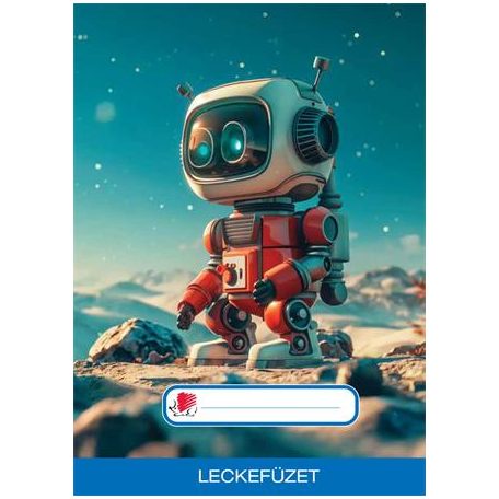 ICO Füzet, tűzött, A5, lecke, 32 lap, ICO "Süni", robot