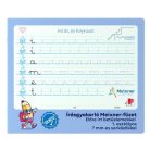 ICO Füzet, tűzött, 245x295 mm, fekvő, 32 lap, 1. osztály, ICO "Süni Meixner", előnyomott