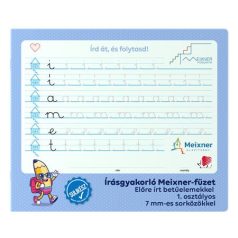   ICO Füzet, tűzött, 245x295 mm, fekvő, 32 lap, 1. osztály, ICO "Süni Meixner", előnyomott