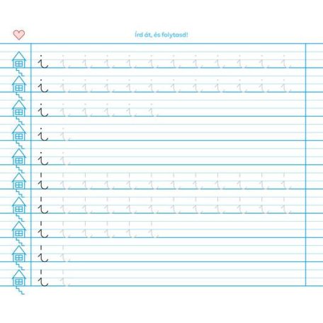 ICO Füzet, tűzött, 245x295 mm, fekvő, 32 lap, 1. osztály, ICO "Süni Meixner", előnyomott