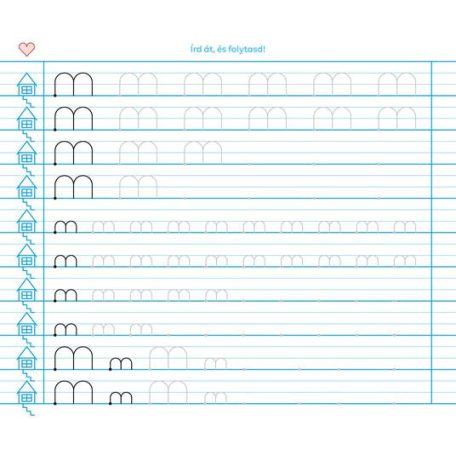 ICO Füzet, tűzött, 245x295 mm, fekvő, 32 lap, 1. osztály, ICO "Süni Meixner", előnyomott
