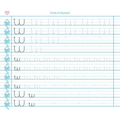 ICO Füzet, tűzött, 245x295 mm, fekvő, 32 lap, 1. osztály, ICO "Süni Meixner", előnyomott