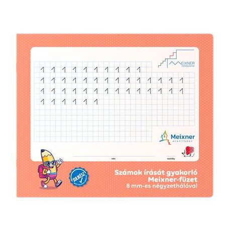 ICO Füzet, tűzött, négyzethálós, 245x295 mm, fekvő, 32 lap, 1. osztály, ICO "Süni Meixner"