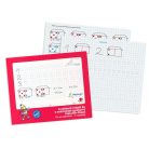 ICO Füzet, tűzött, négyzethálós, 245x295 mm, fekvő, 32 lap, 1. osztály, ICO "Süni Meixner", előnyomott