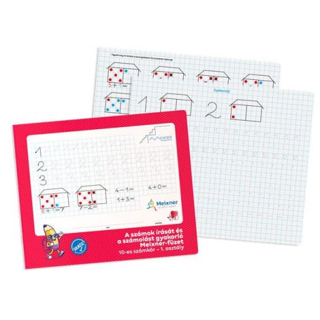 ICO Füzet, tűzött, négyzethálós, 245x295 mm, fekvő, 32 lap, 1. osztály, ICO "Süni Meixner", előnyomott