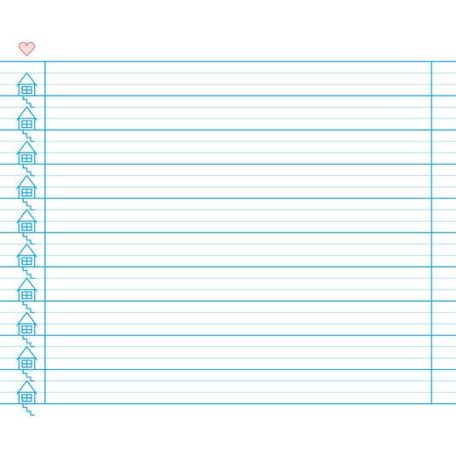 ICO Füzet, tűzött, 245x295 mm, fekvő, 32 lap, 1. osztály, ICO "Süni Meixner"