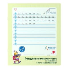   ICO Füzet, tűzött, 295x245 mm, álló, 32 lap, 2. osztály, ICO "Süni Meixner"