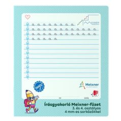   ICO Füzet, tűzött, 295x245 mm, álló, 32 lap, 3. és 4. osztály, ICO "Süni Meixner"