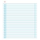 ICO Füzet, tűzött, 295x245 mm, álló, 32 lap, 3. és 4. osztály, ICO "Süni Meixner"