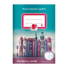   ICO Olvasónapló, tűzött, A5, 32 lap, 3. osztály, ICO "Süni Mesefüzet"