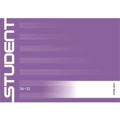   ICO Füzet, tűzött, A5, fekvő, hangjegy, 32 lap, ICO "Student", "36-32"