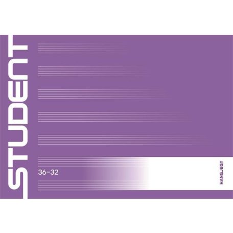 ICO Füzet, tűzött, A5, fekvő, hangjegy, 32 lap, ICO "Student", "36-32"