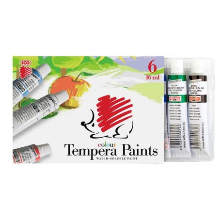 ICO Tempera készlet, 6 darabos, ICO "Süni"