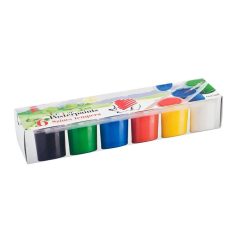  ICO Tempera készlet, tégelyes, ICO "Süni", 6 különböző szín