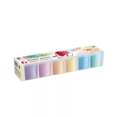   ICO Tempera készlet, tégelyes, ICO "Süni", 6 különböző pasztell szín