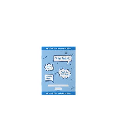 ICO Füzet, tűzött, A5, üzenő, 32 lap, ICO, kék