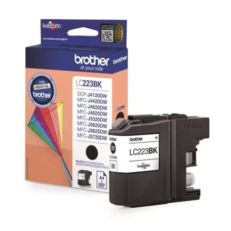 BROTHER LC223B Tintapatron MFC-J4420DW, MFC-J4620DW nyomtatókhoz, BROTHER, fekete, 550 oldal