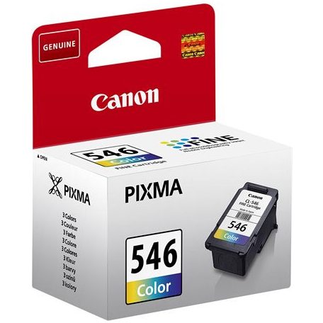 CANON CL-546 Tintapatron Pixma MG2450, MG2550 nyomtatókhoz, CANON, színes, 180 oldal