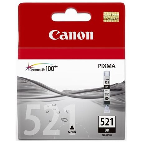 CANON CLI-521B Tintapatron Pixma iP3600, 4600, MP540 nyomtatókhoz, CANON, fekete, 9ml