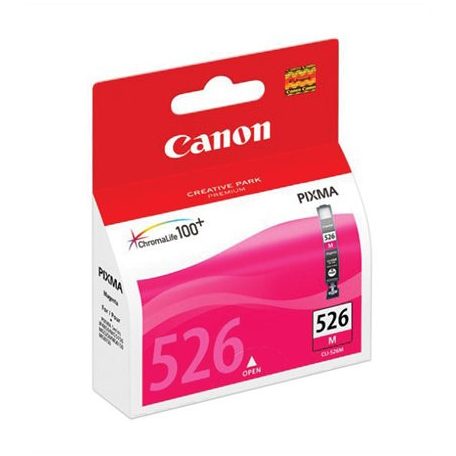 CANON CLI-526M Tintapatron Pixma iP4850, MG5150, 5250 nyomtatókhoz, CANON, magenta, 545 oldal