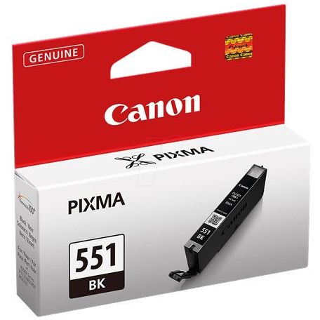CANON CLI-551B Fotópatron Pixma iP7250, MG5450 nyomtatókhoz, CANON, fekete, 7ml