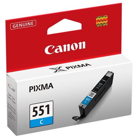 CANON CLI-551C Tintapatron Pixma iP7250, MG5450 nyomtatókhoz, CANON, cián, 7ml