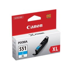   CANON CLI-551CXL Tintapatron Pixma iP7250, MG5450, MG6350 nyomtatókhoz, CANON, cián, 11ml