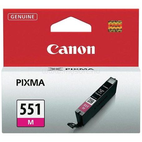 CANON CLI-551M Tintapatron Pixma iP7250, MG5450 nyomtatókhoz, CANON, magenta, 7ml
