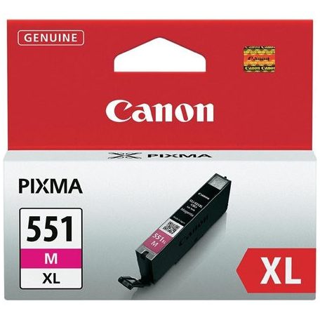 CANON CLI-551MXL Tintapatron Pixma iP7250, MG5450, MG6350 nyomtatókhoz, CANON, magenta, 11ml