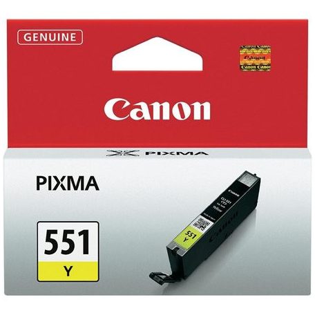 CANON CLI-551Y Tintapatron Pixma iP7250, MG5450 nyomtatókhoz, CANON, sárga, 7ml